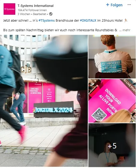 Schnelle Social-Media-Fotos von Events für beeindruckenden Same-Day-Content.
